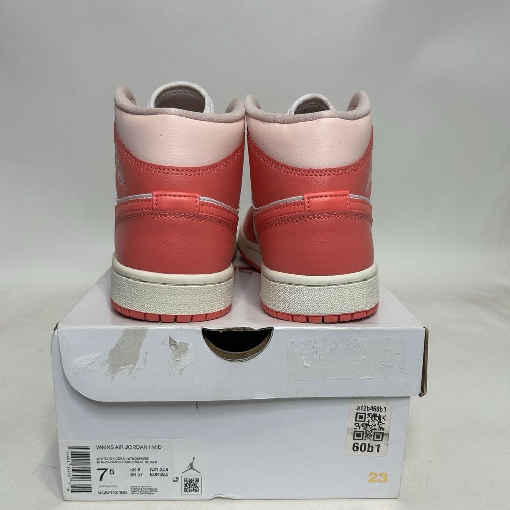 Nike Shoes Air Jordan 1 Mid WMNS “Strawberries and Cream” 2024 - Picture 4 of 6
